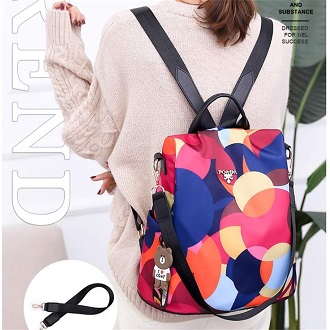 La Mejor Mochila Mujer Arcoiris Impermeable y Antirrobo Shepretty con Tela Oxford MOCHILA-PARA-CHICA-ANTIRROBO-SHEPRETTY