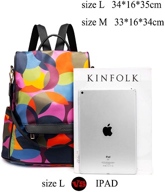La Mejor Mochila Mujer Arcoiris Impermeable y Antirrobo Shepretty con Tela Oxford Mochila shepretty para ipad