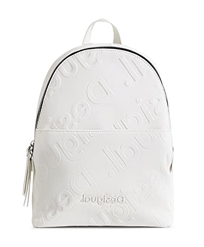 Desigual Back_colorama Mombasa Min, Mochila Mini para Mujer, Blanco, Talla única