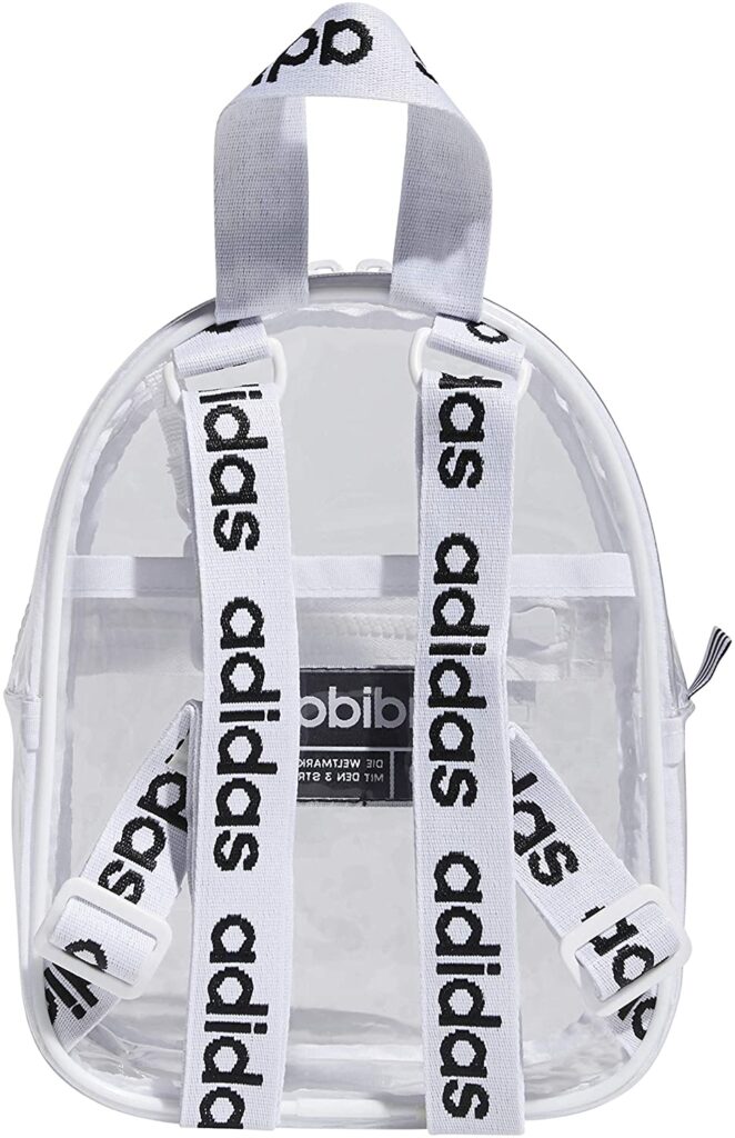 Mini Mochila Adidas Transparente Backpack Vista por Detrás
