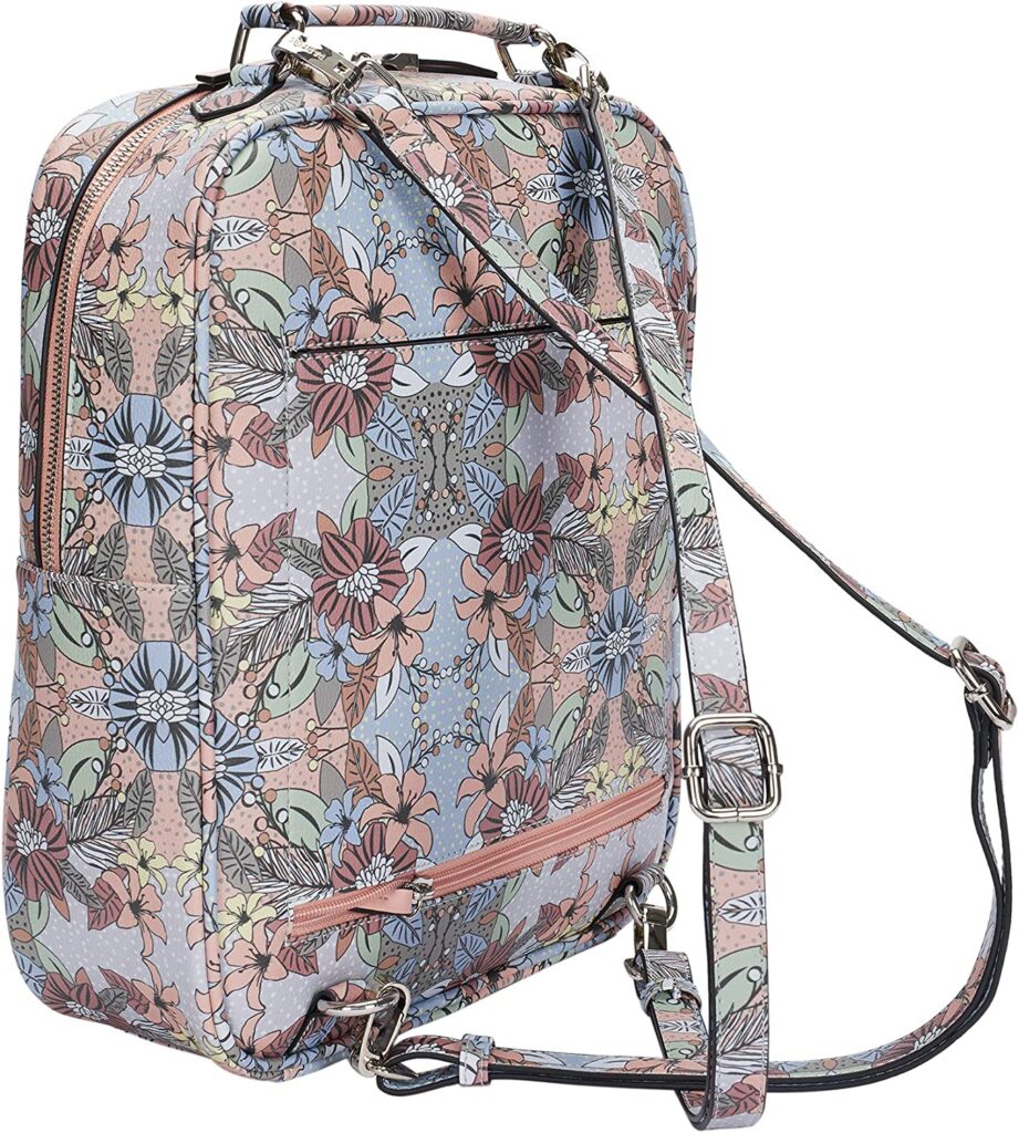 Mochila Parfois Estampada Rosa para Portátil de 13 Pulgadas Trasera