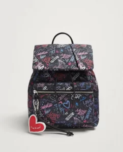 Mochila Parfois con bolsillos y estampados
