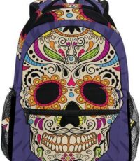 Los Mejores Accesorios y Mochilas Halloween para Regalar TIZORAX-Mochila-de-calavera-mexicana-para-la-escuela-1