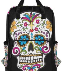 Los Mejores Accesorios y Mochilas Halloween para Regalar mochila-de-calaveras-para-mujer