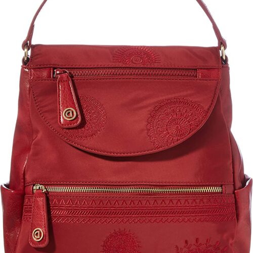 Desigual Accessories PU Backpack Medium, Mochila para Mujer, rojo