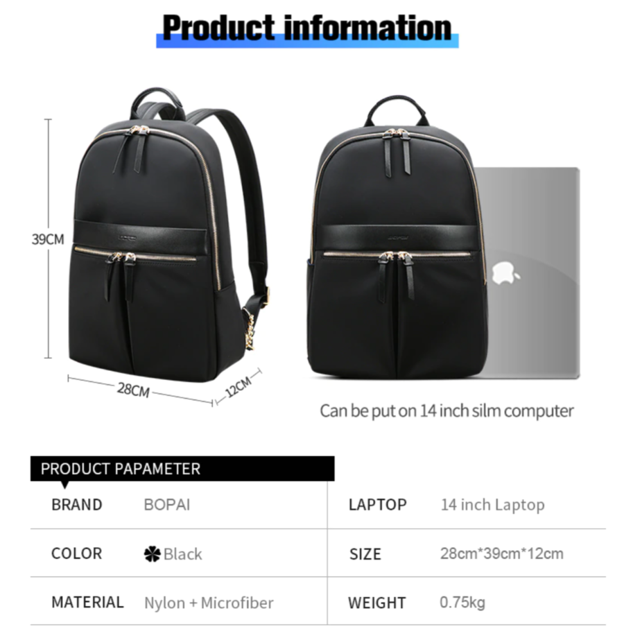 Mejores Mochilas Mujer Aliexpress Mochilas Mujer Aliexpress BOPAI mochila delgada aliexpress