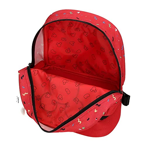Disney Mickey Mochila porta merienda Rojo 23x28x13 cms Poliéster 8,37L Disney Mickey Mochila porta merienda Rojo 23x28x13 cms Poliéster 8,37L - Imagen 5