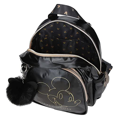 Disney Mickey Outline Mochila de paseo negra 19x23x8 cm Poliéster 3.5L Disney Mickey Outline Mochila de paseo negra 19x23x8 cm Poliéster 3.5L - Imagen 5