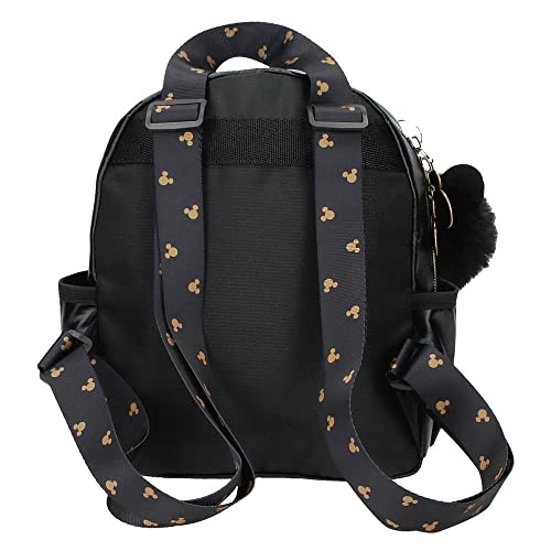 Disney Mickey Outline Mochila de paseo negra 19x23x8 cm Poliéster 3.5L Disney Mickey Outline Mochila de paseo negra 19x23x8 cm Poliéster 3.5L - Imagen 3
