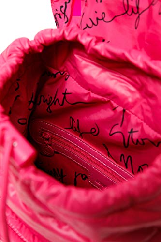 Desigual, Tela Mochila Mini Mujer, Rojo, M Desigual, Tela Mochila Mini Mujer, Rojo, M - Imagen 3