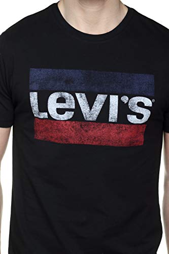 Camiseta Levi's Graphic Sportswear Logo, Negro (Beautiful Black), L para Hombre Camiseta Levi's Graphic Sportswear Logo, Negro (Beautiful Black), L para Hombre - Imagen 3