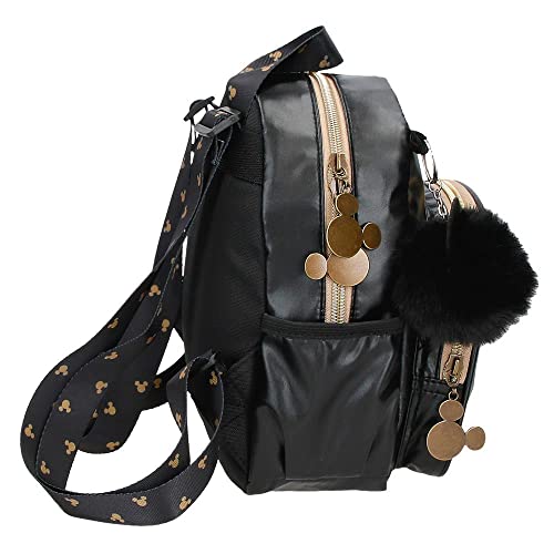Disney Mickey Outline Mochila de paseo negra 19x23x8 cm Poliéster 3.5L Disney Mickey Outline Mochila de paseo negra 19x23x8 cm Poliéster 3.5L - Imagen 2
