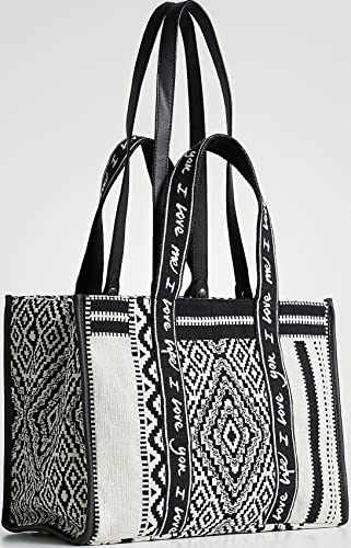 Desigual Bols_Bianca Hanover, Compra para Mujer, Negro/Blanco, Talla única Desigual Bols_Bianca Hanover, Compra para Mujer, Negro/Blanco, Talla única - Imagen 3