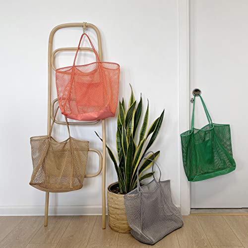 Bolso de hombro para mujer de malla Gris Large Bolso de hombro para mujer de malla Gris Large - Imagen 4