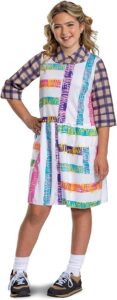 Disfraces para Niñas Carnaval | Halloween, y Fiestas de Noche 2023 Disguise Oficial - Disfraz Once Stranger Things Niña Clásico Temporada 4, Disfraz Halloween Niña En Talla L