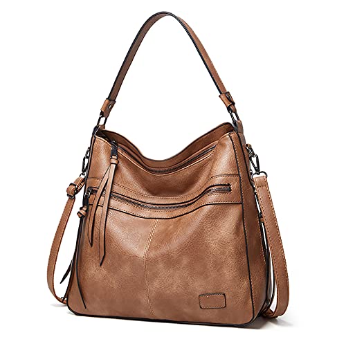 FANDARE Bolso Bandolera para Mujer Portátil Grande Mochila Impermeable de 12,9 Pulgadas de Cuero PU Caqui FANDARE Bolso Bandolera para Mujer Bolsos Bandolera Bolso Bandolera Portátil Grande Mochila Impermeable de 12,9 Pulgadas Bolso de Compras de Cuero PU para Mujer para Viajes Trabajo Escuela Bolsa de Compras Caqui