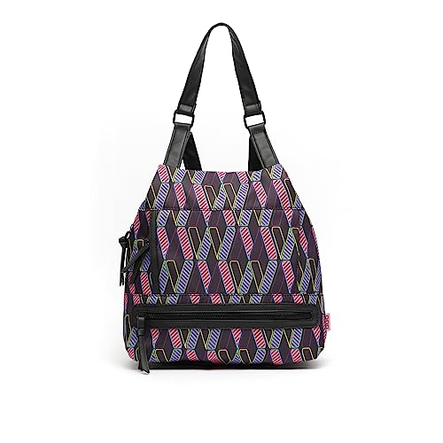 MISAKO UVELY MOCHILA ECO - Mochila de moda para Mujer - 28X30X11CM - Negro