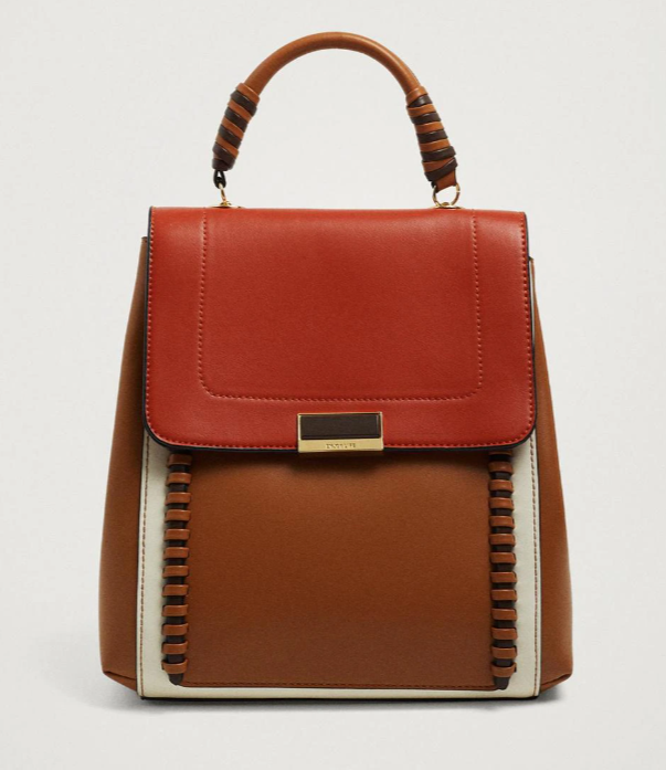 Mejor Mochila Parfois de mujer cuadrada en naranja