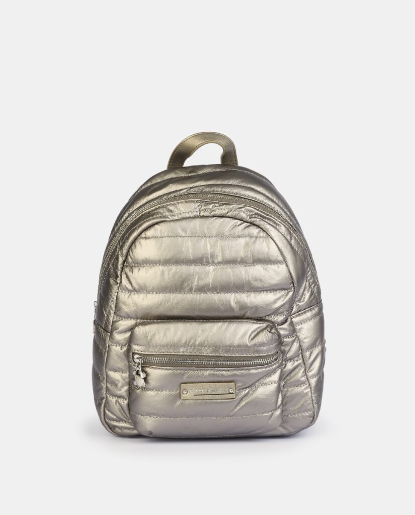 Mochila Caminatta en pu acolchado con cierre cremallera
