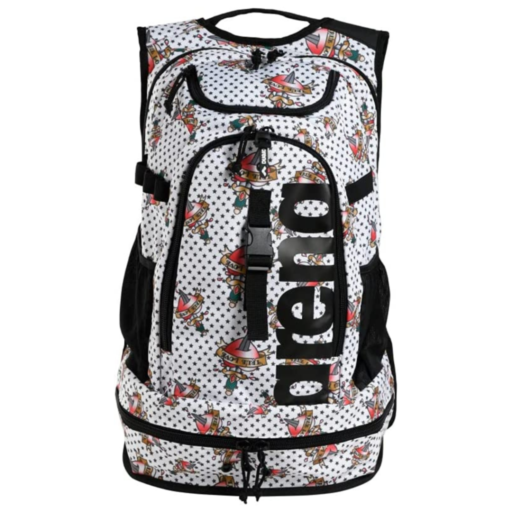 Mochilas Arena Fastpack para Natación Detalle Frontal