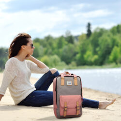 VASCHY Mochila escolar para mujer